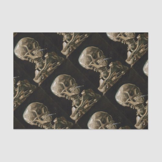 Schuif met Burning Cigarette Vincent van Gogh Art Tissuepapier (Voorkant)