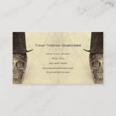 Schuif met de bovenste  Tattoo Sepia Visitekaartje (Achterkant)