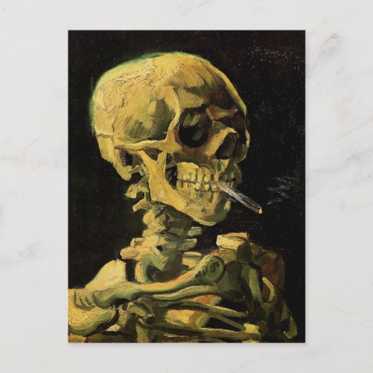 Schuif met de Burning Cigarette Van Gogh Fine Art Briefkaart (Voorkant)