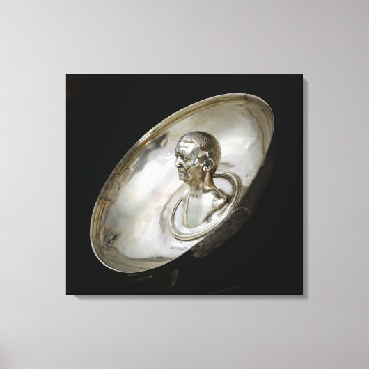 Schuif met de buste van een man binnen canvas afdruk (Voorkant)