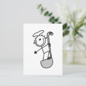 Schuif met de hendel naar de maatfiguur briefkaart (Staand voorkant)