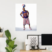 Schuif met de kogel op het hoofd poster (Thuiskantoor)