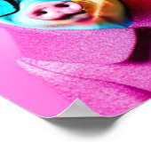 Schuif met een bril Afdrukken Gift Poster (Hoek)