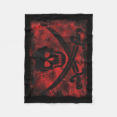 Schuif met geCrossed Swords Creepy Artwork Fleece Deken (Voorkant)