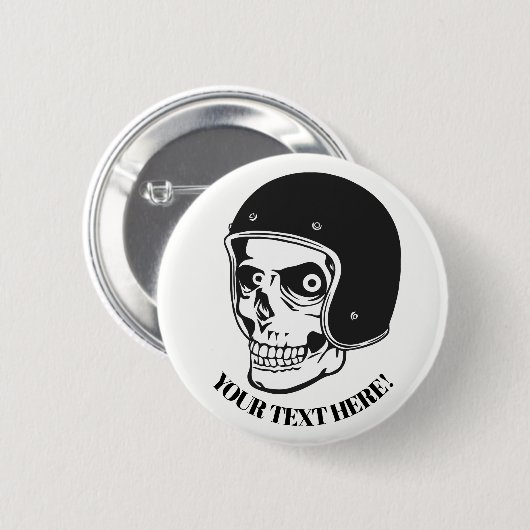 Schuif met helm ronde button 5,7 cm (Voorkant /achterkant)