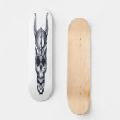 Schuif met horens persoonlijk skateboard (Voorkant)