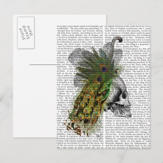 Schuif met kop briefkaart (Voorkant / Achterkant)