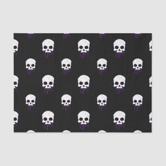 Schuif met Paarse driften Tissuepapier (Voorkant)