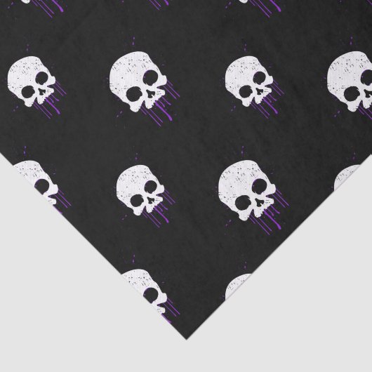 Schuif met Paarse driften Tissuepapier (Detail)