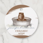 Schuif met Pottery Ceramic Artist Tool Bedankjes Labels (Voorkant)