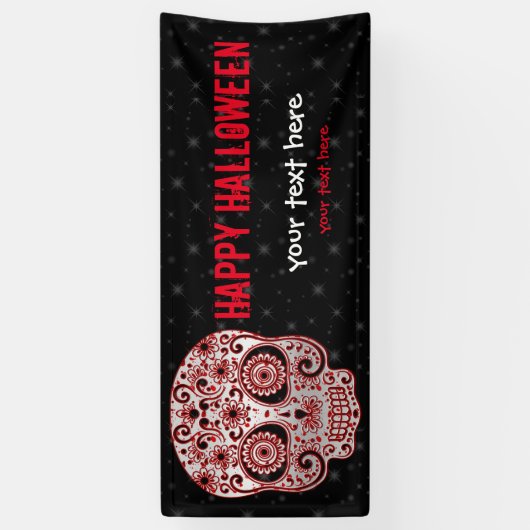 Schuif met rode suiker * kies achtergrondkleur spandoek (Verticaal)