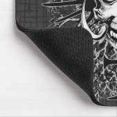 Schuif met Roos, hoorns, kruis, vleugelillustratie Muismat (Hoek)