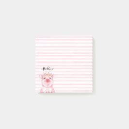 Schuif met roze strepen post-it® notes