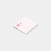 Schuif met roze strepen post-it® notes (Schuin)