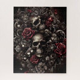 Schuif met rozen legpuzzel