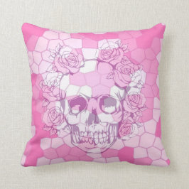 Schuif met rozen op het roze kussen