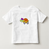 Schuif met Shell als auto Kinder Shirts (Voorkant)