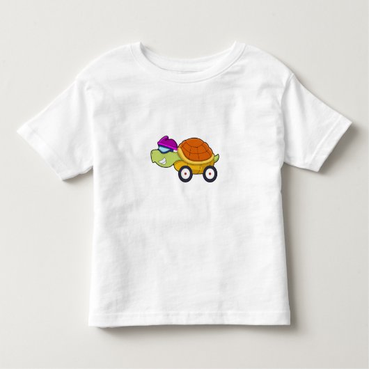 Schuif met Shell als auto Kinder Shirts (Voorkant)