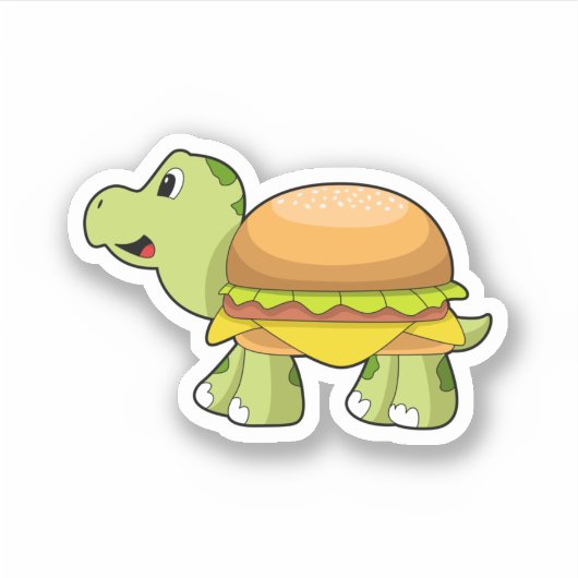Schuif met Shell als Burger.PNG Sticker (Voorkant)