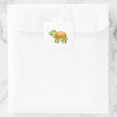 Schuif met Shell als Burger.PNG Vierkante Sticker (Tas)