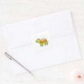Schuif met Shell als Burger.PNG Vierkante Sticker (Envelop)