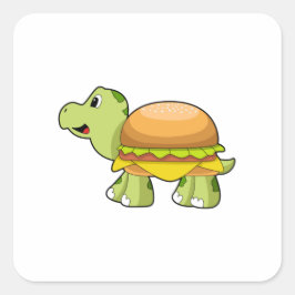 Schuif met Shell als Burger.PNG Vierkante Sticker
