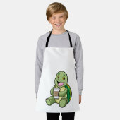 Schuif met Shell & Coffee om te gaan Schort (Gedragen)