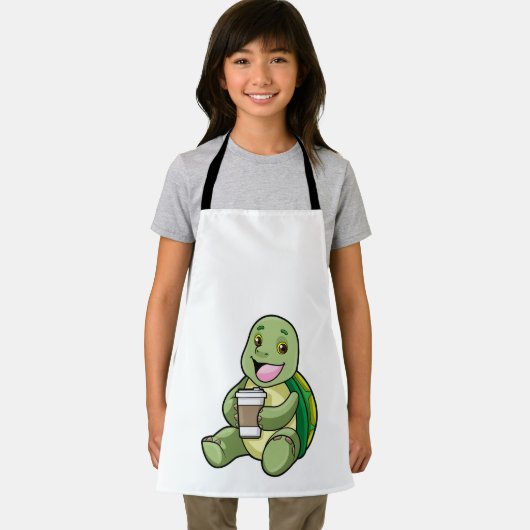 Schuif met Shell & Coffee om te gaan Schort (Insitu)