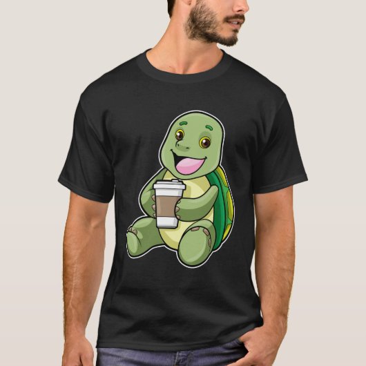 Schuif met Shell & Coffee om te gaan T-shirt (Voorkant)