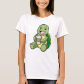 Schuif met Shell & Coffee om te gaan T-shirt (Voorkant)