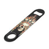 Schuif met Tibetan Headdress Speed Flessenopener (Voorkant Gekanteld)