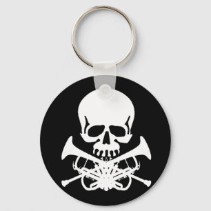 Schuif met Trumpets als Crossbones Sleutelhanger