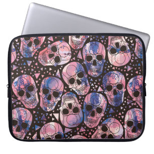 Schuif met veelhoekige siervoorwerpen. Halloween.  Laptop Sleeve