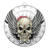 Schuif met vleugels en gitaren dartbord (Voorkant)