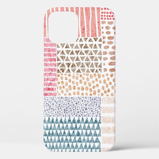 Schuif naadloos patroon in patchwork-stijl. Eenvou Case-Mate iPhone Case (Achterkant)