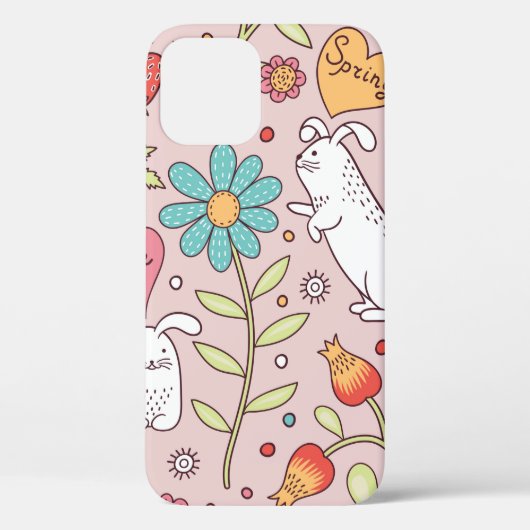 Schuif naadloos patroon met bundels Case-Mate iPhone case (Achterkant)