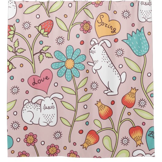 Schuif naadloos patroon met bundels douchegordijn (Voorkant)