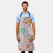 Schuif naadloos patroon met bundels schort (Gedragen)