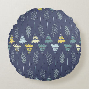 Schuif naadloze textuur met perfecte natuurlijke b rond kussen