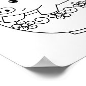 Schuif naar een teacup-kleurpagina poster (Hoek)