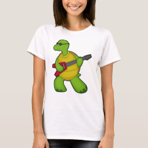Schuif naar muziek met gitaar & zonnebril t-shirt