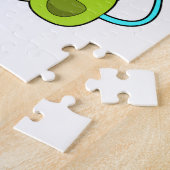 Schuif naar muziek met hoofdtelefoon legpuzzel (Zijkant)