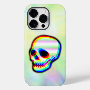 Schuif neonillustratie op waterverf achtergrond Case-Mate iPhone 14 pro hoesje
