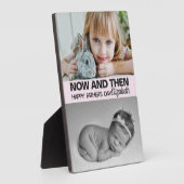 Schuif nu en dan dochterfoto's vaderdag fotoplaat (Zijkant)