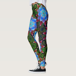 Schuif of roest de virtuele bloem leggings