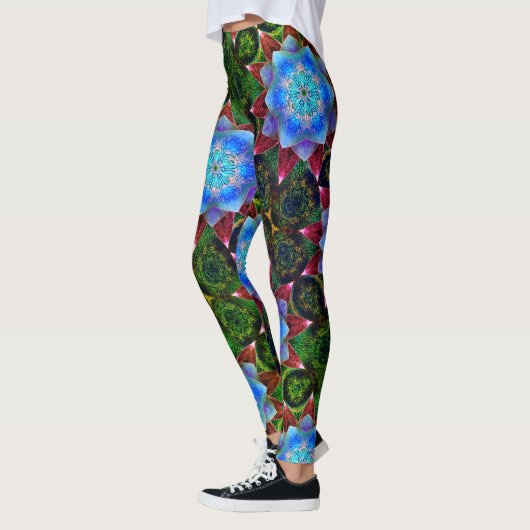 Schuif of roest de virtuele bloem leggings (Links)