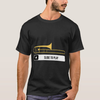 Schuif om trombonist muzikant cadeau marchi te spe t-shirt
