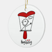 Schuif omhoog keramisch ornament (Links)