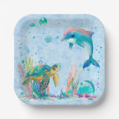 Schuif onderwater papieren bordje (Voorkant)