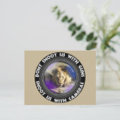 Schuif ons in het wild levende dier- en plantgoed feestdagenkaart (Staand voorkant)